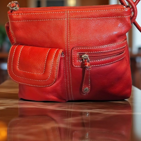 Tiganello Handbags - Vintage Tiganello Pebbled Leather Crossbody Bag Nice